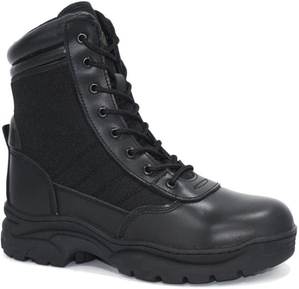 INTAN Men’s Motorcycle Combat Boots – Tactical Leather - Image 2