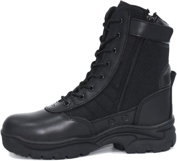 INTAN Men’s Motorcycle Combat Boots – Tactical Leather - Image 4
