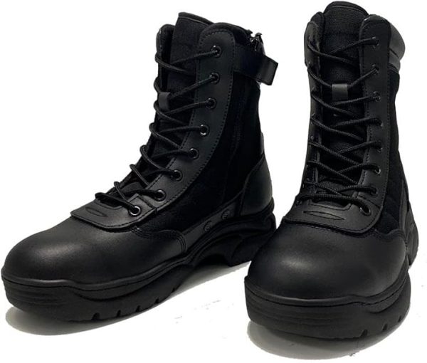 INTAN Men’s Motorcycle Combat Boots – Tactical Leather - Image 6
