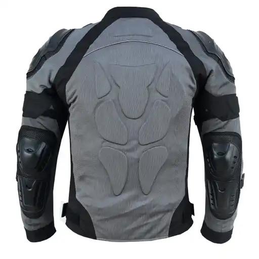 INTAN Men’s Armoured Motorcycle Jacket – Waterproof DARK GREY - Image 6