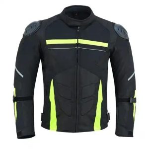 INTAN Men’s Armoured Motorcycle Jacket – Waterproof GREEN