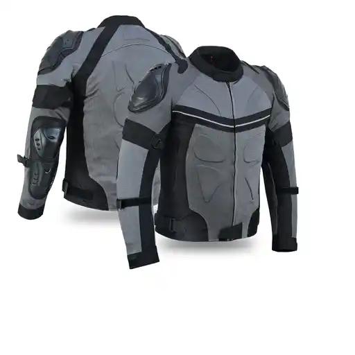 INTAN Men’s Armoured Motorcycle Jacket – Waterproof DARK GREY - Image 7